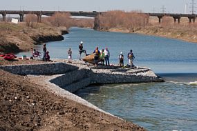 The new Dallas Wave area along the Trinity River