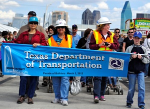 Tracey Friggle  P.E. (r) and TxDot team