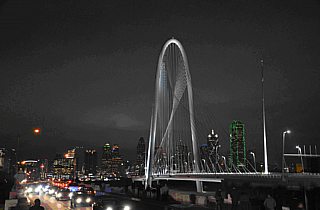 Margaret Hunt Hill Bridge at Night