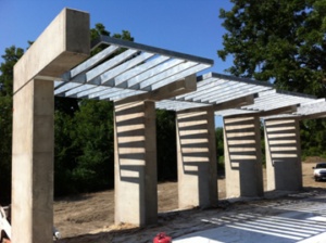 Shade Structures along the trail